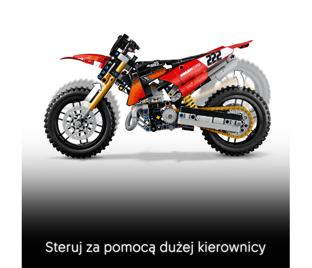 LEGO TECHNIC 42238 Motocykl Ducati Desmo450 MX Factory - 1547399 - zdjęcie 6